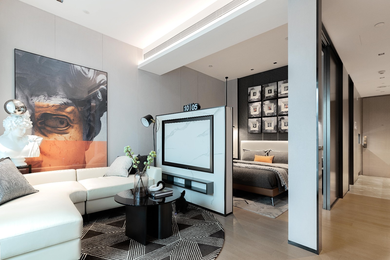 轻奢风格家装设计室内装修效果图-客厅 轻奢风格家装设计室内装修效果图-客厅