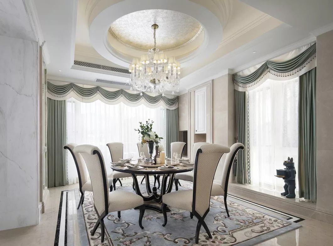 佛山装修公司法式风格别墅装修效果图-餐厅 佛山装修公司法式风格别墅装修效果图-餐厅